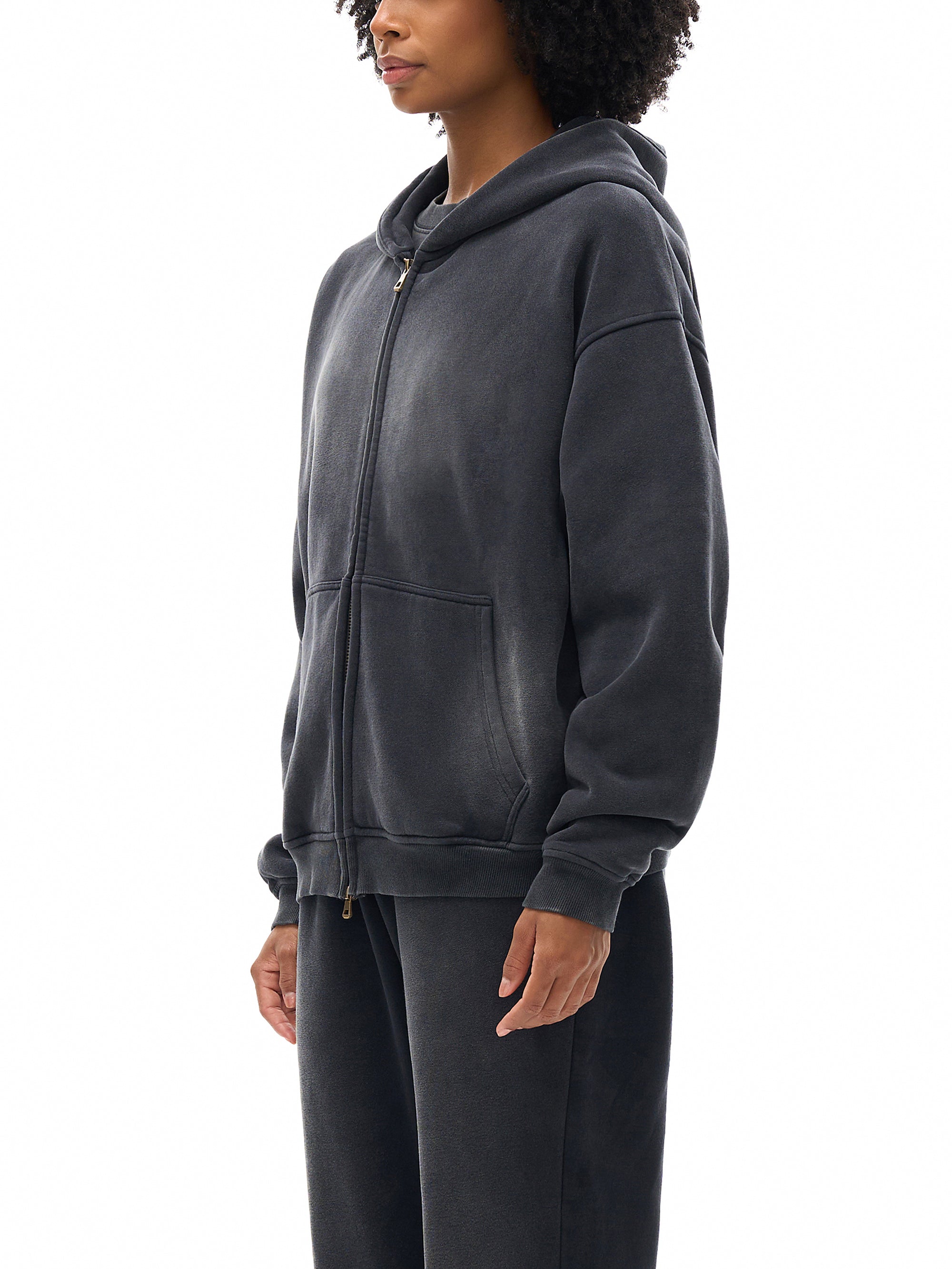 Script Zipper Hoodie